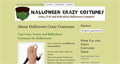 Desktop Screenshot of halloweencrazycostumes.com