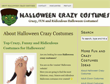 Tablet Screenshot of halloweencrazycostumes.com